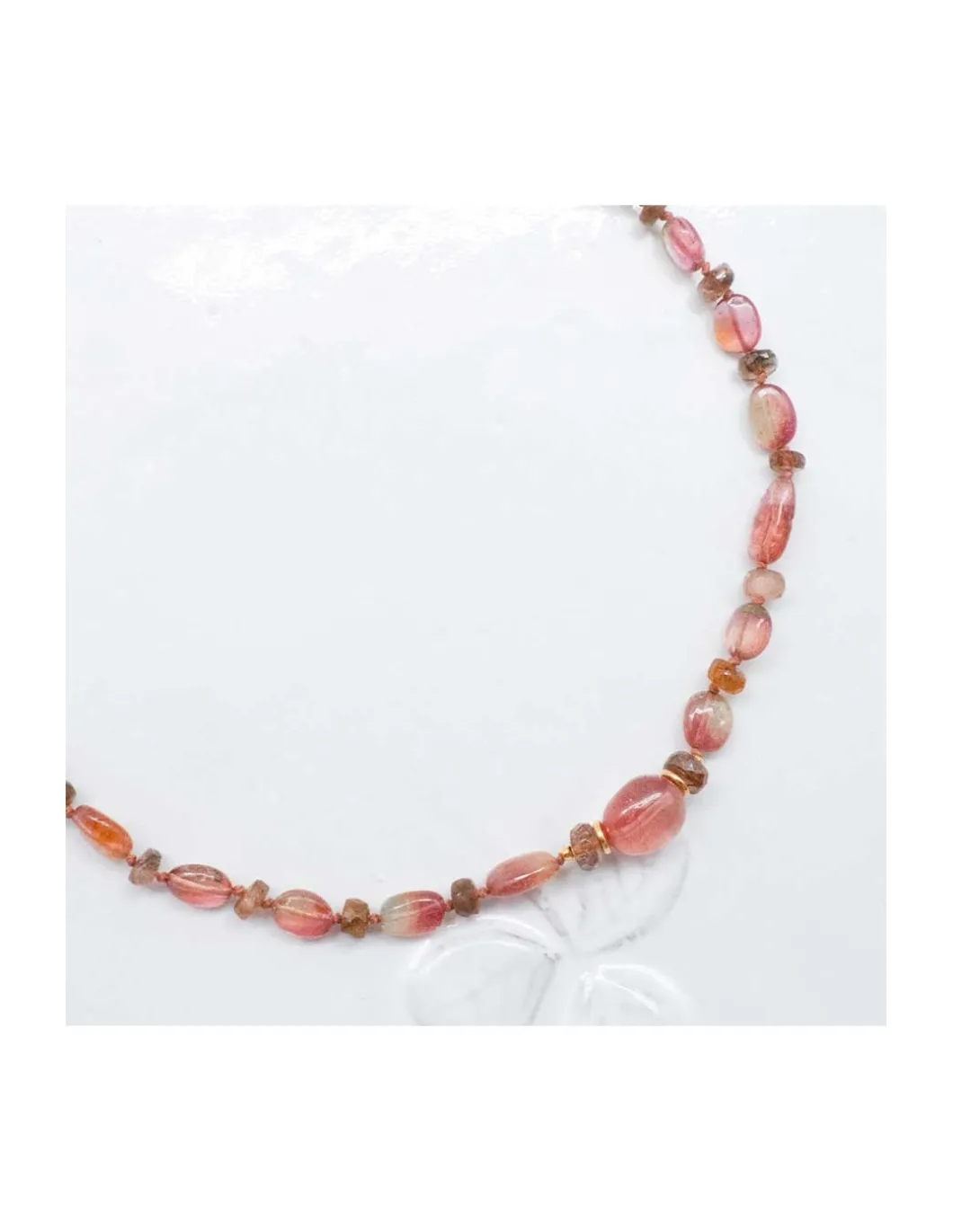 ONE OF A KIND - COLLIER 23 TOURMALINES MULTICOLORES ET 46 ANDALOUSITES