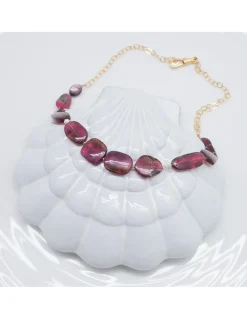 ONE OF A KIND - COLLIER 12 TOURMALINES ET 2 PERLES DE CULTURE
