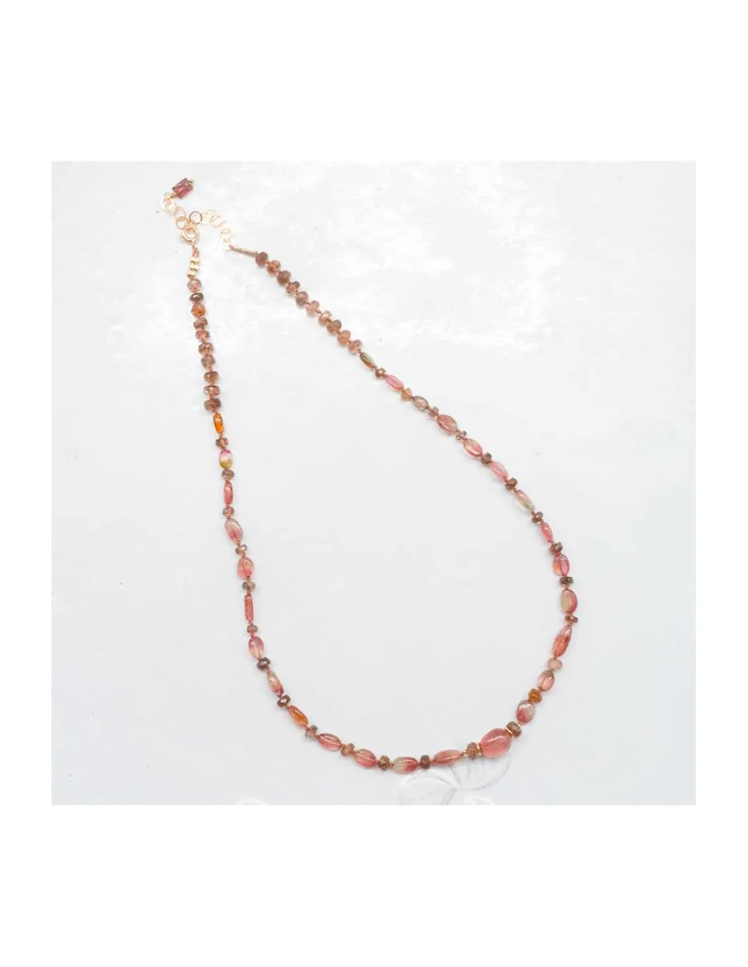 ONE OF A KIND - COLLIER 23 TOURMALINES MULTICOLORES ET 46 ANDALOUSITES