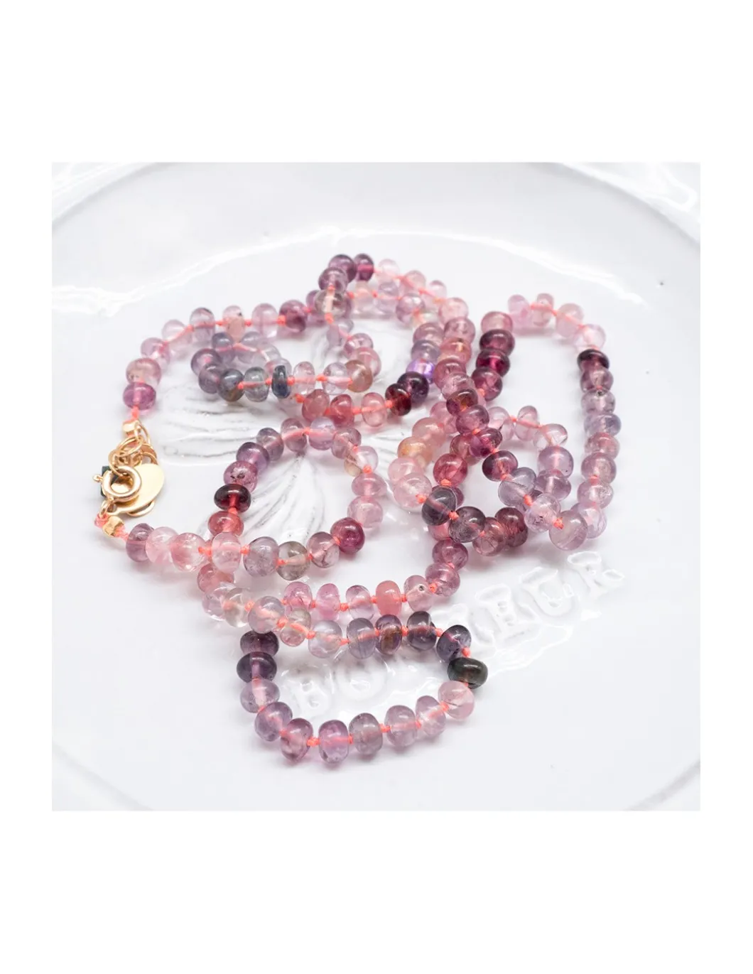 ONE OF A KIND - COLLIER LONG NOUÉ AVEC SPINELLES MULTICOLORES