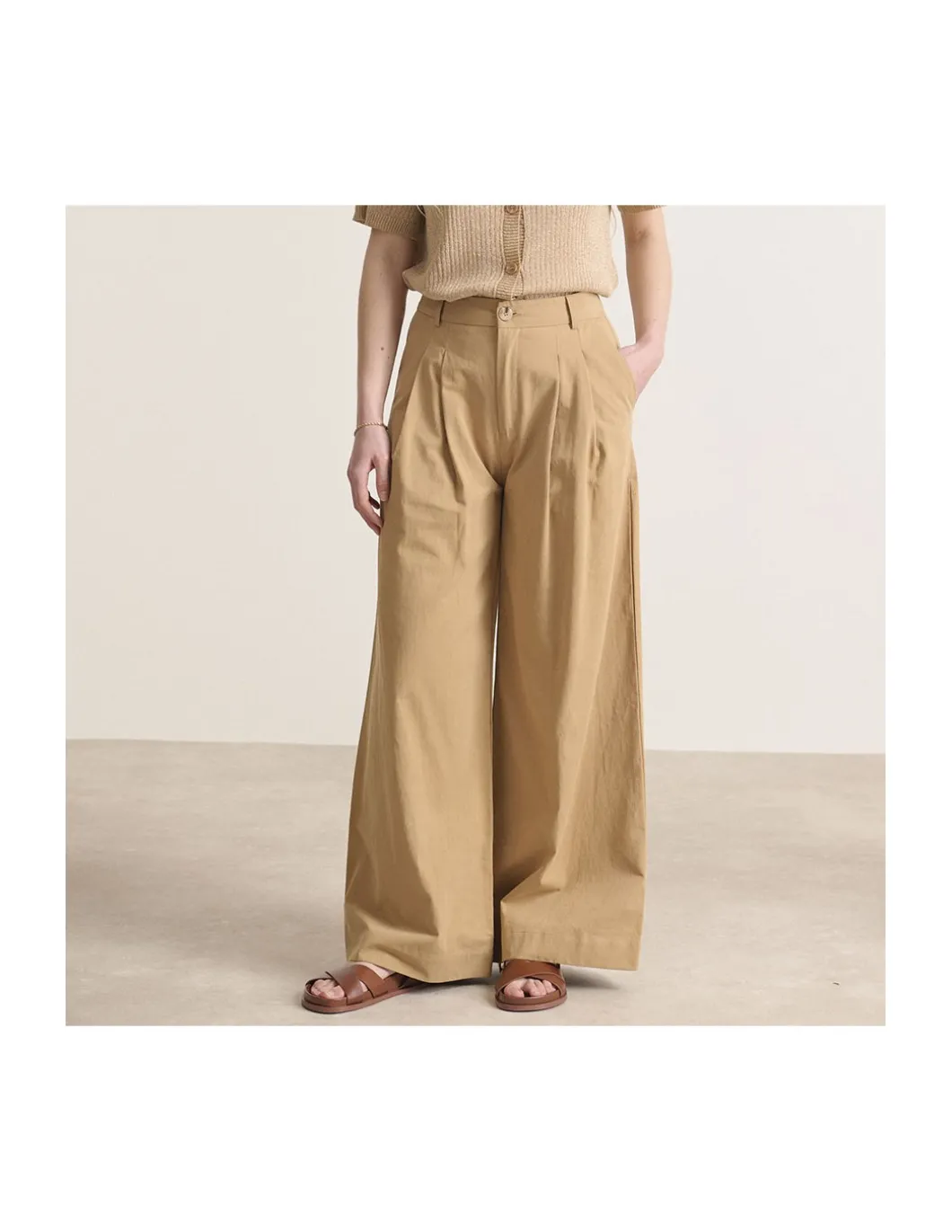 PANTALON VOLTAIRE - BEIGE