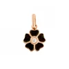 PENDENTIF OR ROSE - GIGI - FLEUR NOIRE