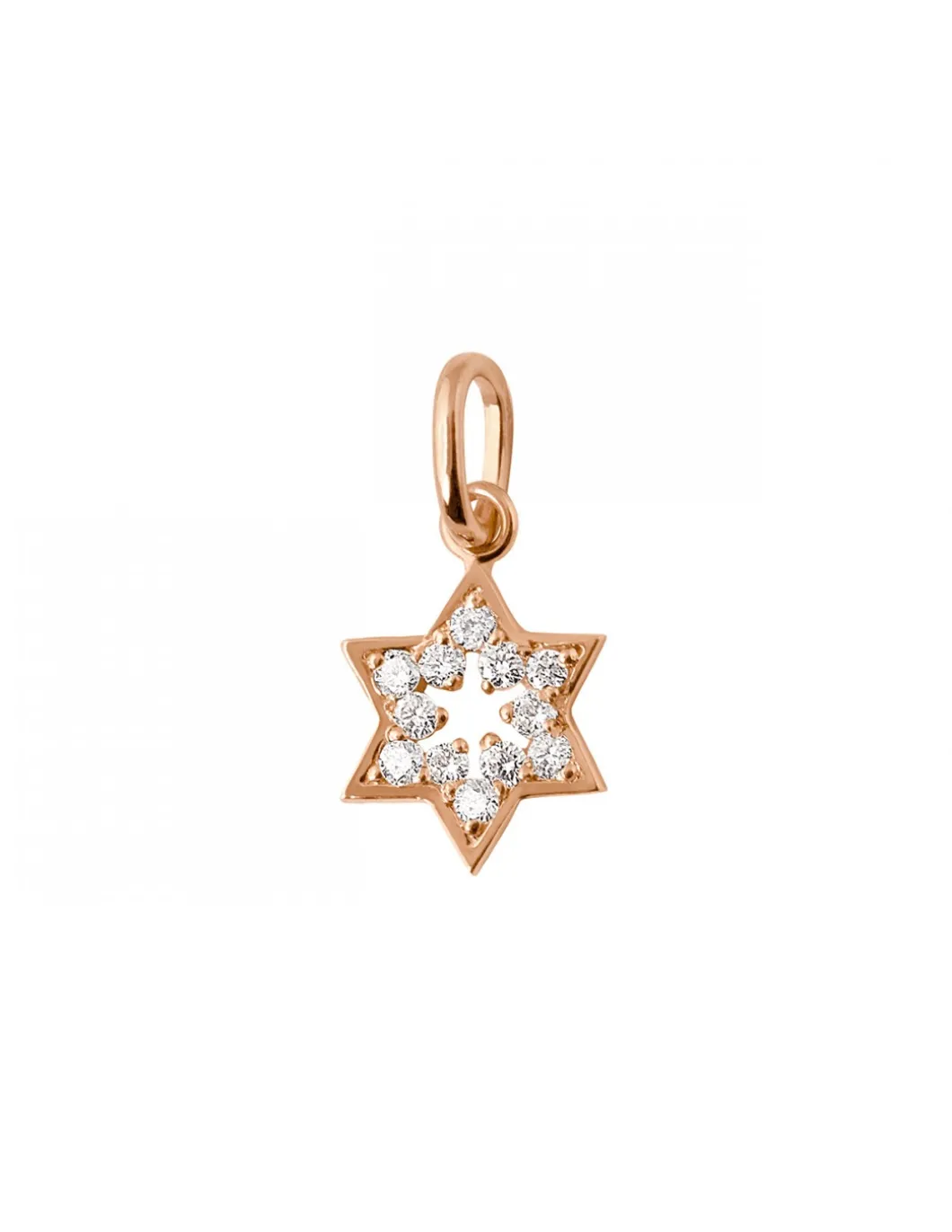 PENDENTIFS OR ROSE - GIGI - ÉTOILE DE DAVID, COCCINELLE OU LUNE