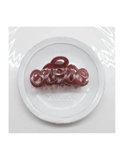 PINCE À CHEVEUX - LOVE - AUBERGINE OPALINE 48 - 8CM