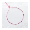RASPBERRY - BRACELET PERLES PETITES SOUCOUPES ET REDDISH SAPHIRS