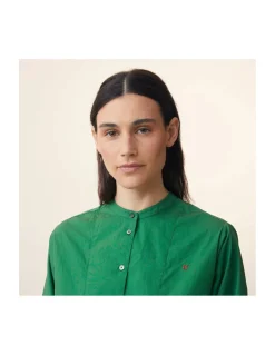 ROBE - 785 - CHLOÉ - POPLIN BOTTLE GREEN