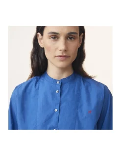 ROBE - 784 - MARTINE - POPLIN ROYAL BLUE