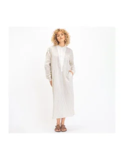 ROBE BUDDHA RAYURES JAUNES