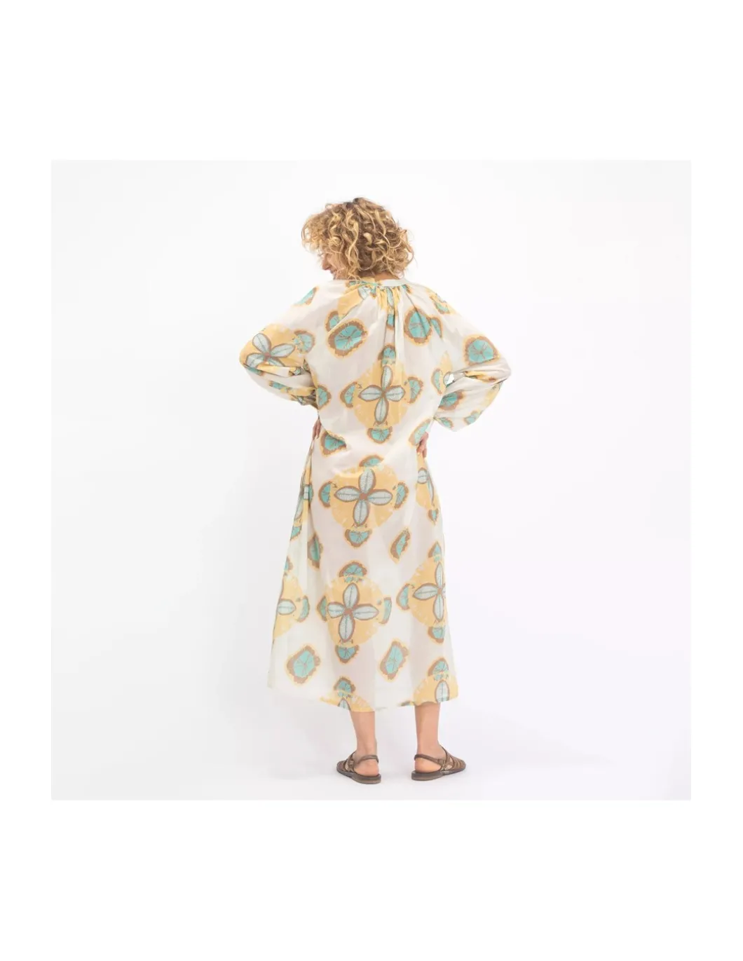 ROBE VISHNU SUKKA - YELLOW