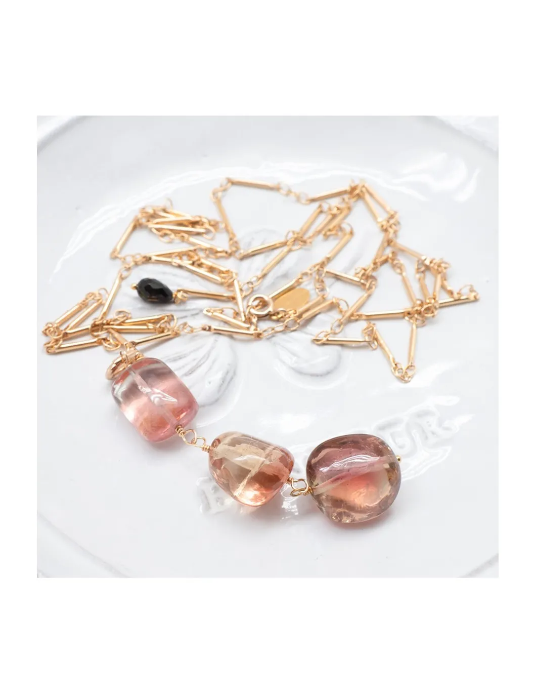 SAUTOIR TOURMALINES DE L'ESPACE - ROSE