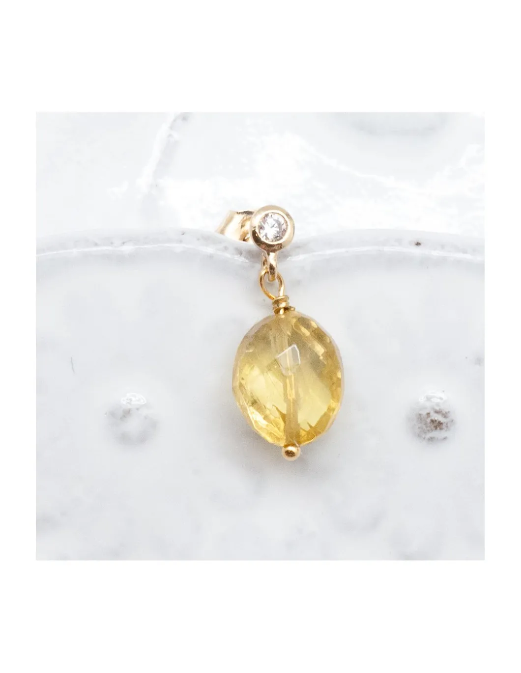SPLASH - BOUCLE D'OREILLE TOURMALINE (COULEUR AU CHOIX)