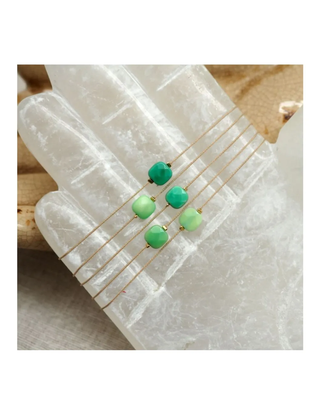 STARTERS - BRACELET AGATE D'HERBE