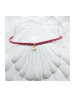 STARTERS - BRACELET MACRAMÉ UNE FLEUR PLAQUÉE OR