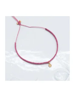 STARTERS - BRACELET MACRAMÉ UNE FLEUR PLAQUÉE OR