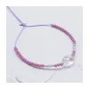 SWEET M - BRACELET AMETHYSTE LIGHT OVALE, PHOSPHOSIDERITES ET TANZANITES