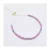 SWEET M - BRACELET SPINELLES ROSES, PHOSPHOSIDERITES ET TURQUOISES