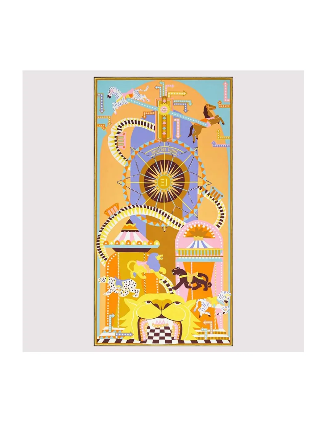 ÉTOLE EN COTON ET SOIE - ROLLERCOASTER - PASTEL