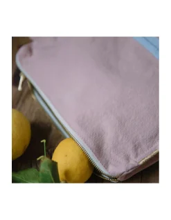 TROUSSE DE TOILETTE COTON BIO - ROSE DÉLICAT