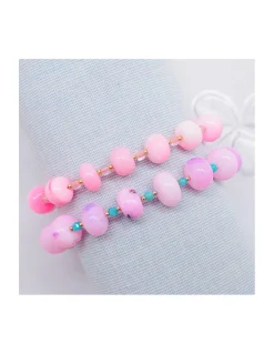 TUTTI FRUTTI - BRACELET OPALES ET PIERRES AU CHOIX (QUARTZ OU AMAZONITES)