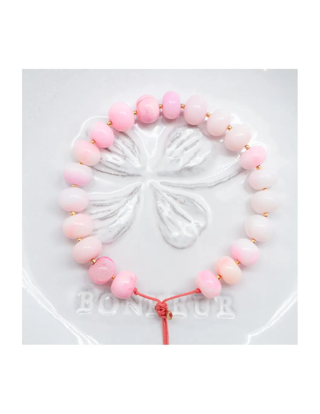 TUTTI FRUTTI - BRACELET OPALES ET MINI-PERLES DORÉES