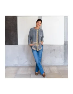 V DE VINSTER - BLOUSE - GRATEFUL - ASH BLUE