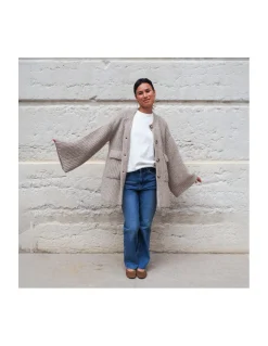 V DE VINSTER - CARDIGAN - FEAR - CREAM BLUSH