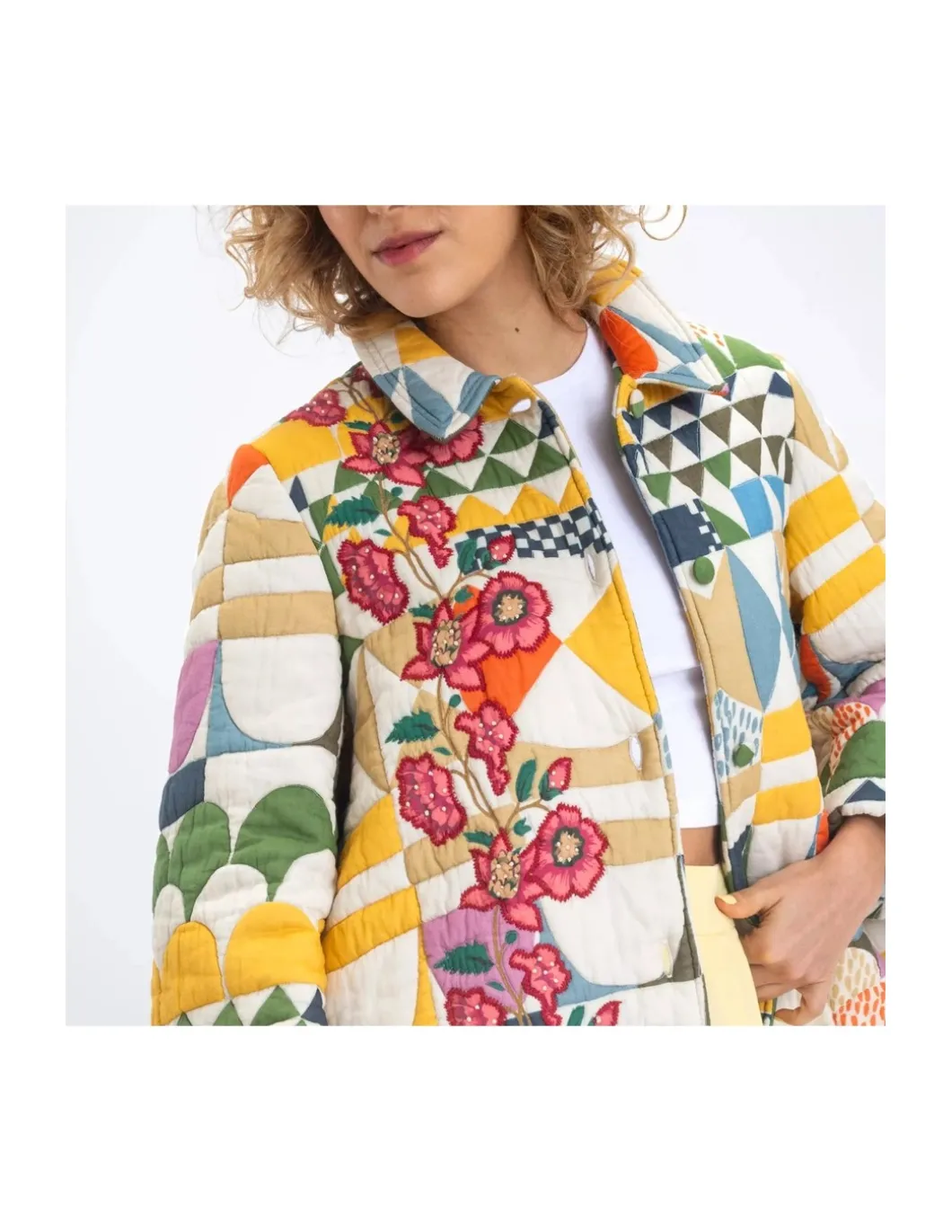 VESTE MATELASSÉE PATCHWORK - LAKSHMI